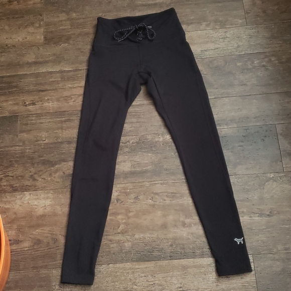 PINK Victoria's Secret Pants - Pink lace up fleece line leggings